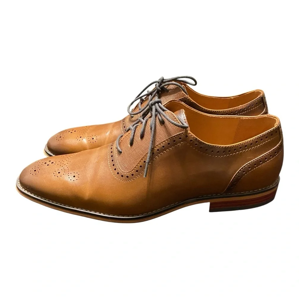 Apt. 9 Men's Tan Leather Oxfords